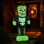 Witchwood™ Costway 8.4 Ft Tall Halloween Inflatable Decoration LED-lit Inflatable Green Zombie