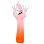 Witchwood™ Gymax 12ft Inflatable Halloween Ghost Blow Up Decoration w/ Built-in Flame Light