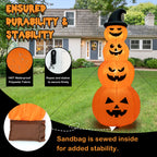 Witchwood™ Costway 8FT Halloween Inflatable Stacked Pumpkins Blow-up Holiday Decoration w/ LED Lights