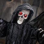 Witchwood™ 6 Ft. 2 3/4" Skeletal Reaper with Wings Animated Prop Standing Halloween Decoration