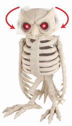 Witchwood™ 14" Animated Owl Skeleton Halloween Decoration