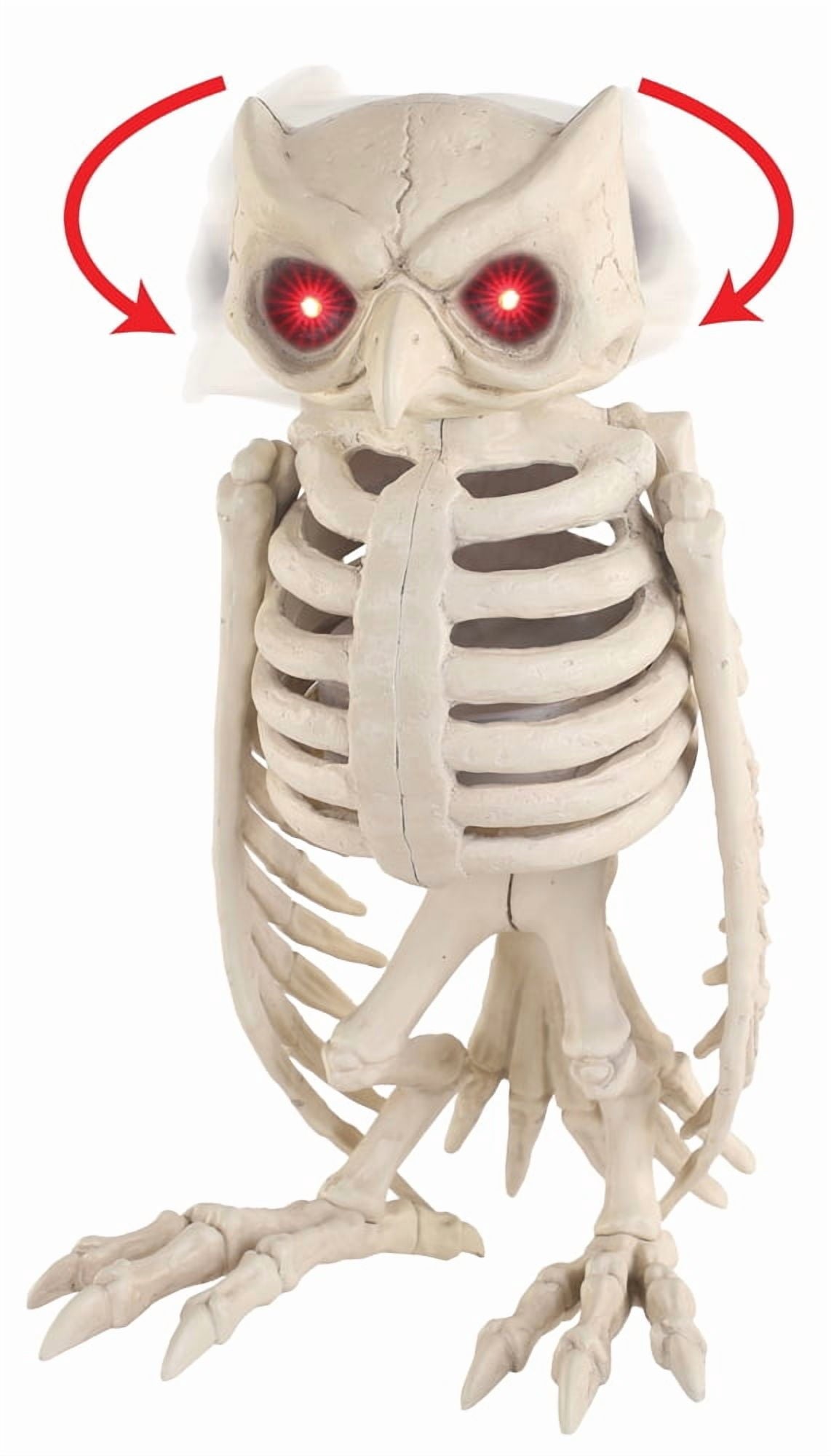 Witchwood™ 14" Animated Owl Skeleton Halloween Decoration