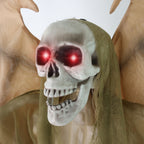 Witchwood™ 5.5 ft Life-size Animatronic Reaper with Wings, Halloween Decoration, HHWINGSKEL-4FLSA