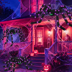 Witchwood™ Halloween Spider Decorations Set, 5FT and 2 Pack 4FT Lighted Giant Spider Decorations for Halloween Party Indoor Outdoor Yard Home Decor
