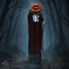 Witchwood™ 6ft Ghost with The Pumpkin Head Halloween Animated Animatronic Decoration w/ Pre-Recorded Screaming