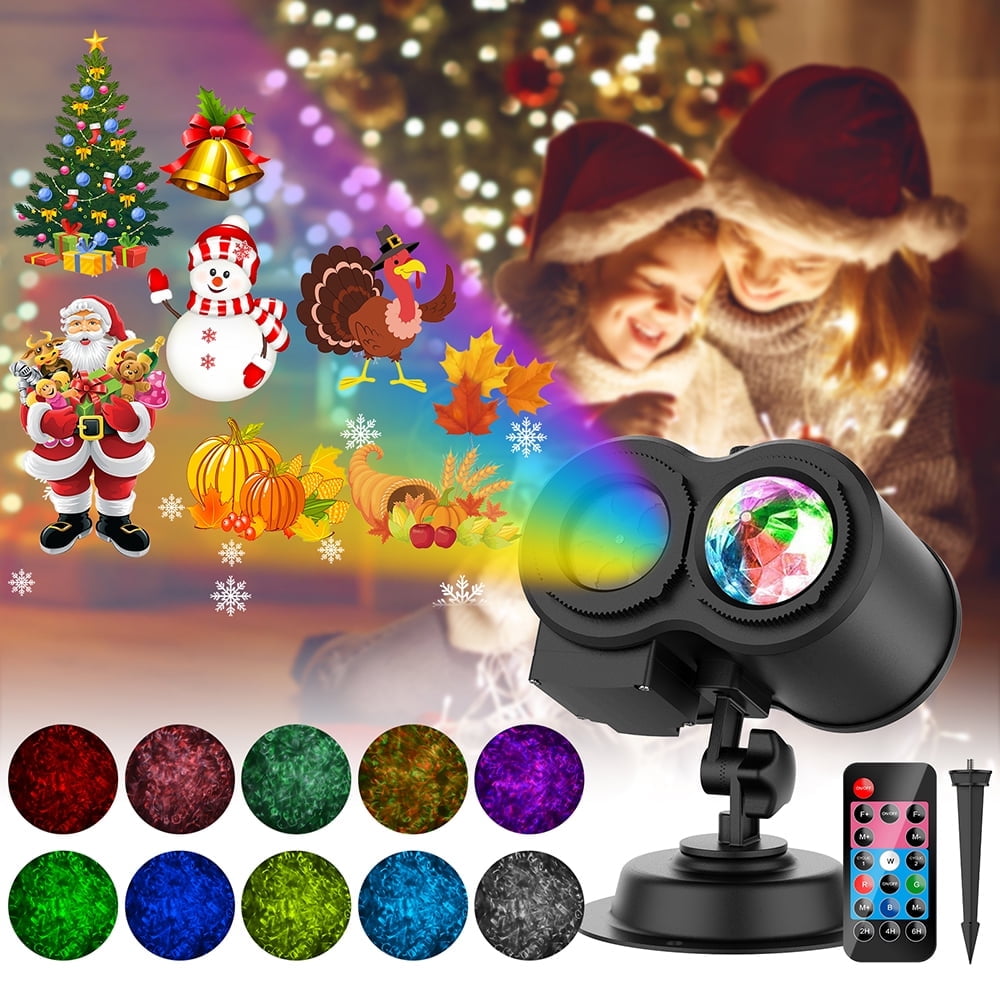 Witchwood™ Outdoor HD projector light, remote control 16 switchable modes, Christmas Halloween celebrations, birthdays, weddings and parties, waterproof light show