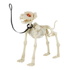 Witchwood™ 60-inch Animated Beige Skeleton Dog, Halloween Decoration