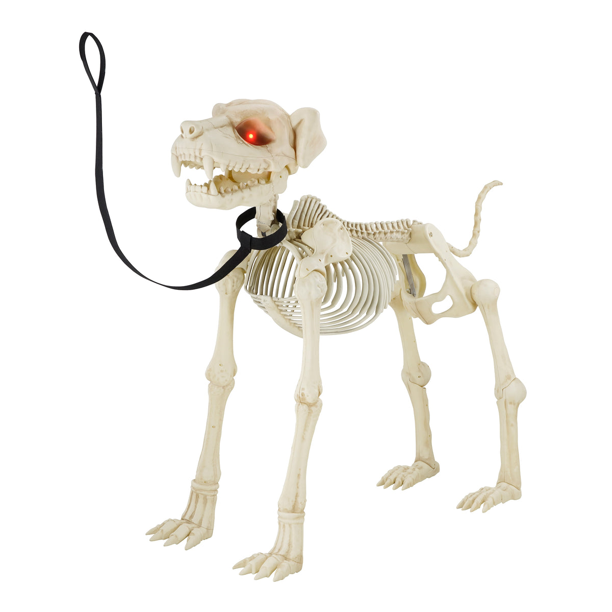 Witchwood™ 60-inch Animated Beige Skeleton Dog, Halloween Decoration