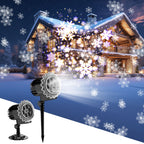 Witchwood™ Outdoor high brightness snowflake projection light, holiday decoration ambient light, Christmas Halloween laser light, light show, waterproof function, indoor home, Christmas, wedding Mother's Day