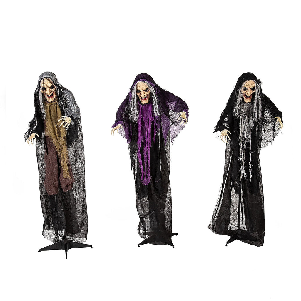 Witchwood™ Fun Express 4ft. Animated Witch Yard Stakes Halloween - 3 Pieces