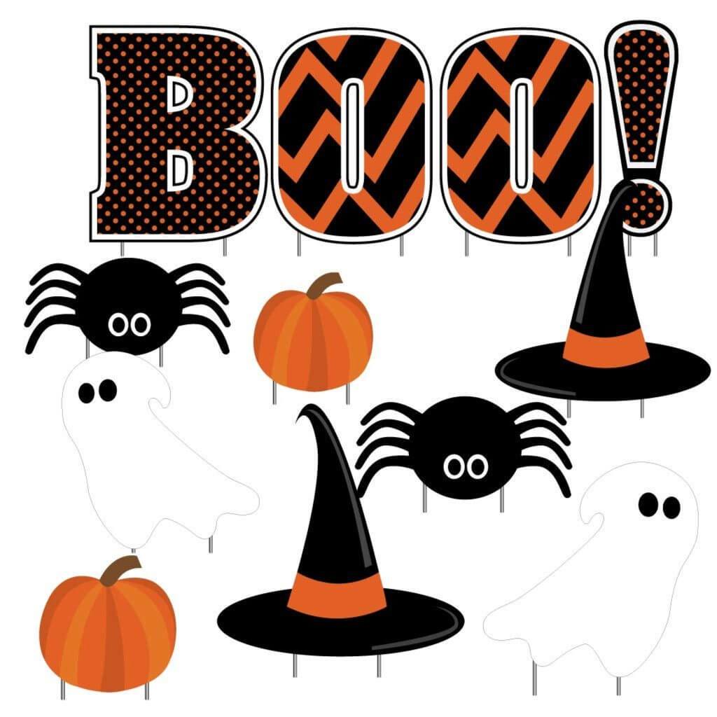 Witchwood™ BOO! Halloween Yard Card 12 piece Set