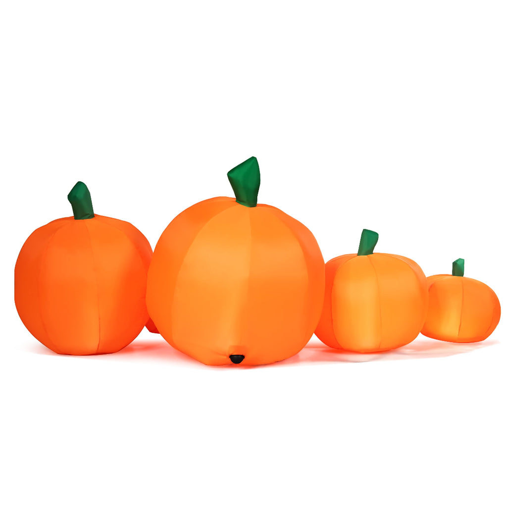 Witchwood™ Costway 7.5' Halloween Inflatable 7 Pumpkins Patch W/LED Light Outdoor Garden Decoration