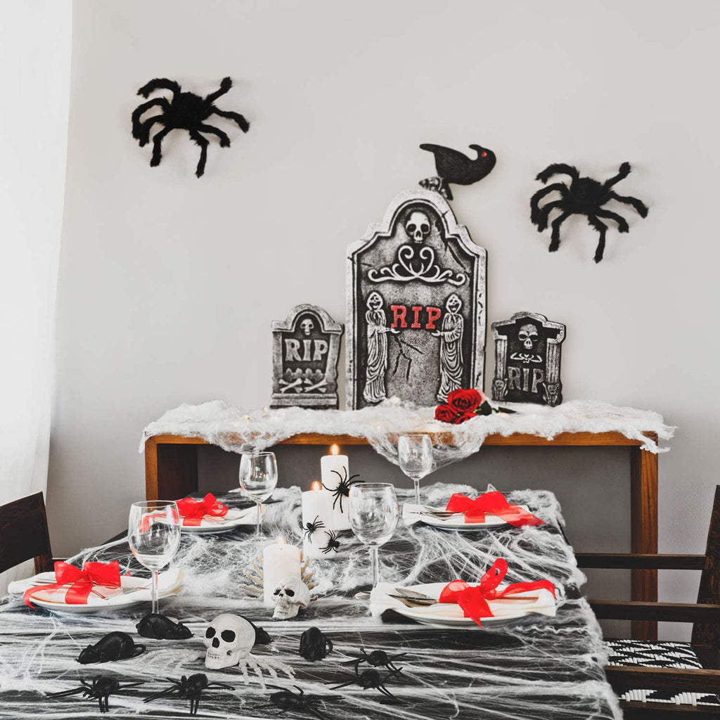 Witchwood™ Nifti Nest 26 Pcs Halloween Decorations Graveyard Tombstones, Halloween Yard Decorations, Home Outdoor Party Favors