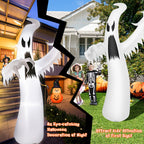 Witchwood™ Costway 12ft Halloween Inflatable Ghost Quick Blow up w/LED Lights Outdoor Yard Scary Decoration